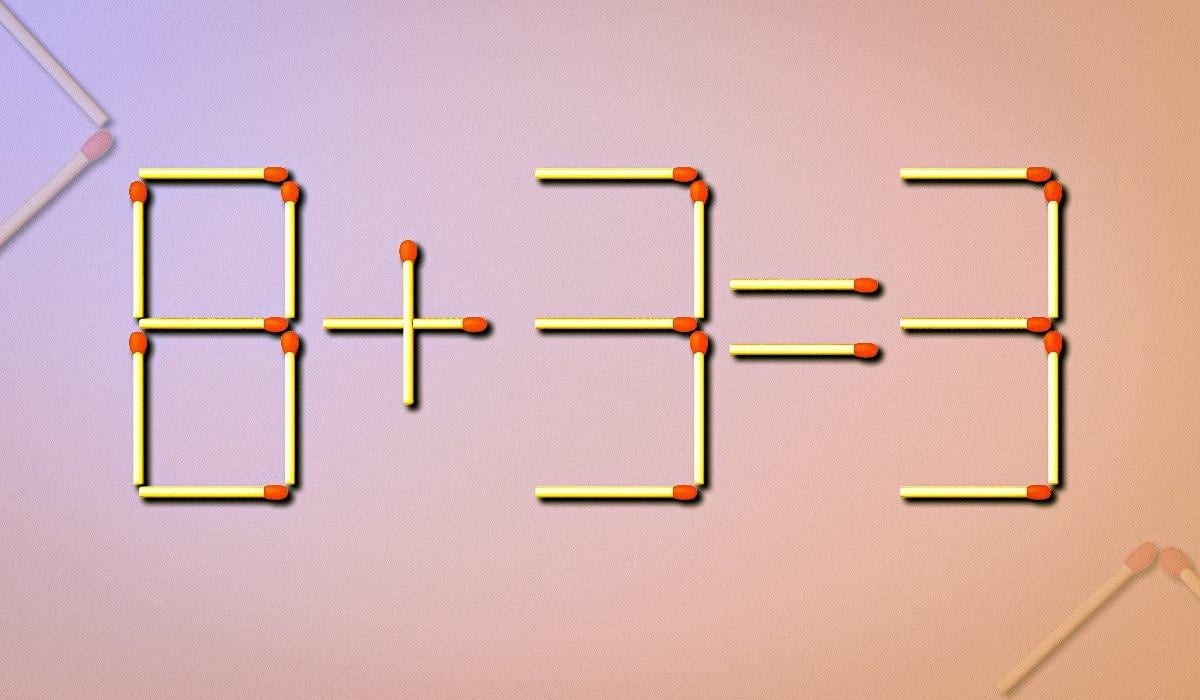 Hvilken tændstik skal trækkes for at gøre lighed korrekt: en IQ-test