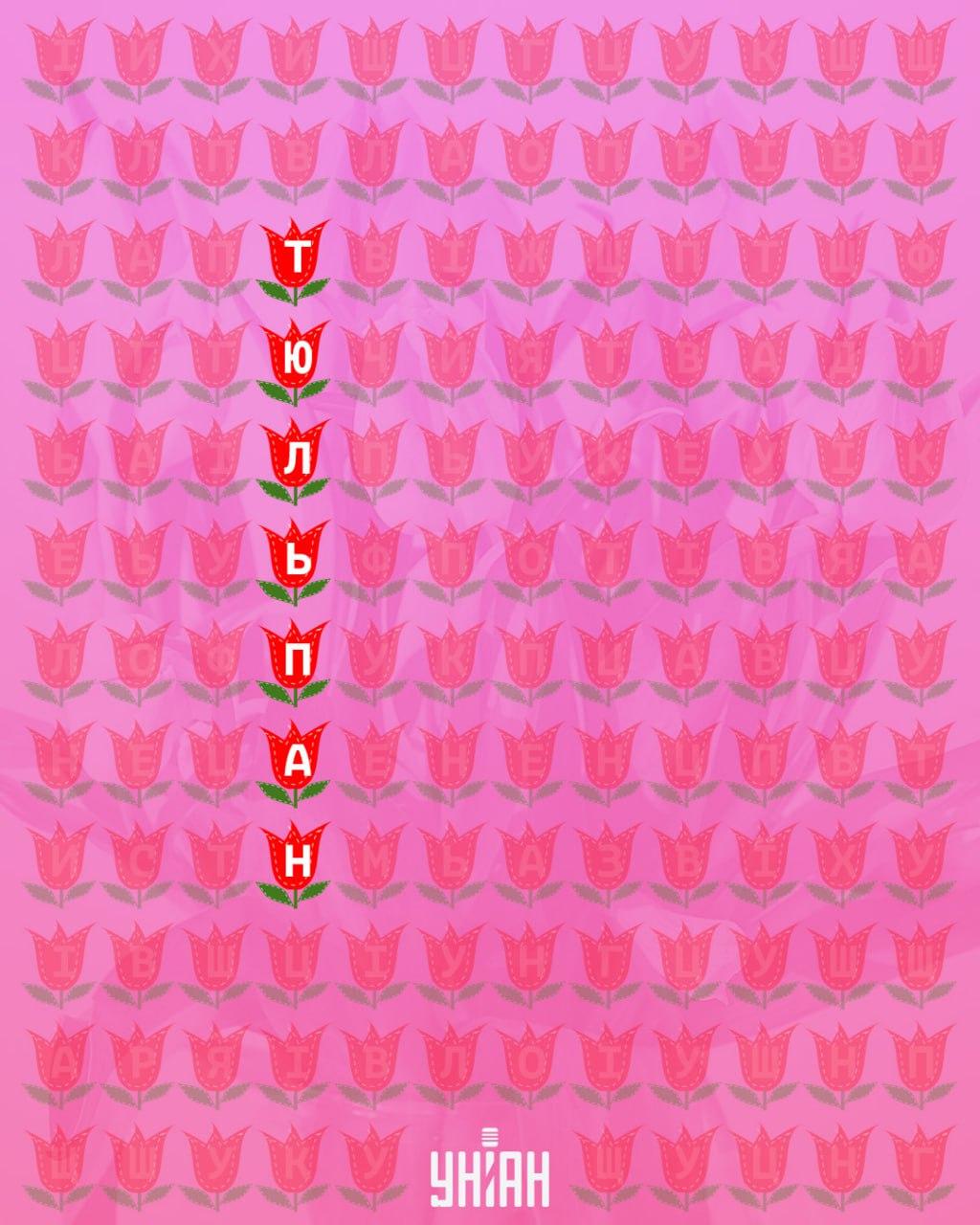 Kan du finde ordet 'tulipan' på 11 sekunder: en meget vanskelig optisk illusion