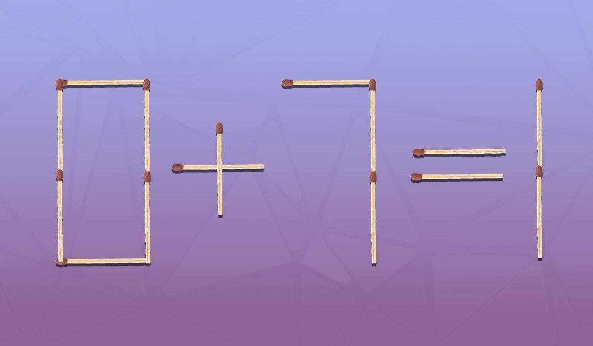 Du skal flytte en tændstik for at gøre lighed korrekt: en hurtig IQ-test