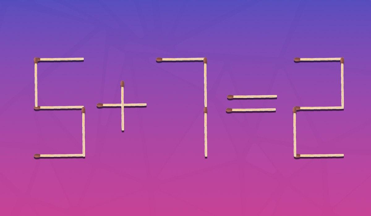 Du skal flytte en tændstik, og lighed bliver korrekt: en intelligenstest