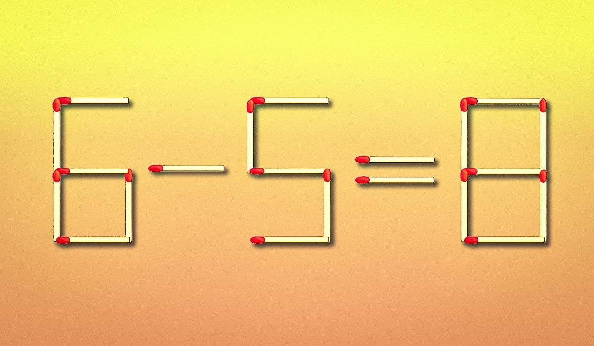 Flyt bare én tændstik på 10 sekunder: en intelligenstest