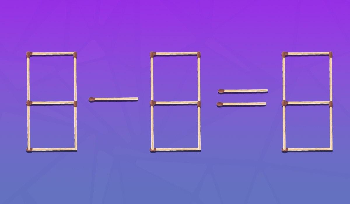 Hvilken tændstik og hvor skal den flyttes hen for at gøre lighed til virkelighed: en svær IQ-test