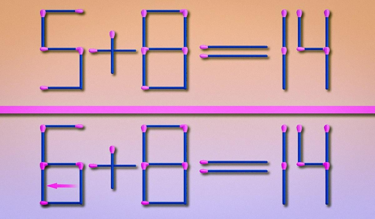 Hvor du skal tilføje et match for at gøre ligheden korrekt: en simpel IQ-test