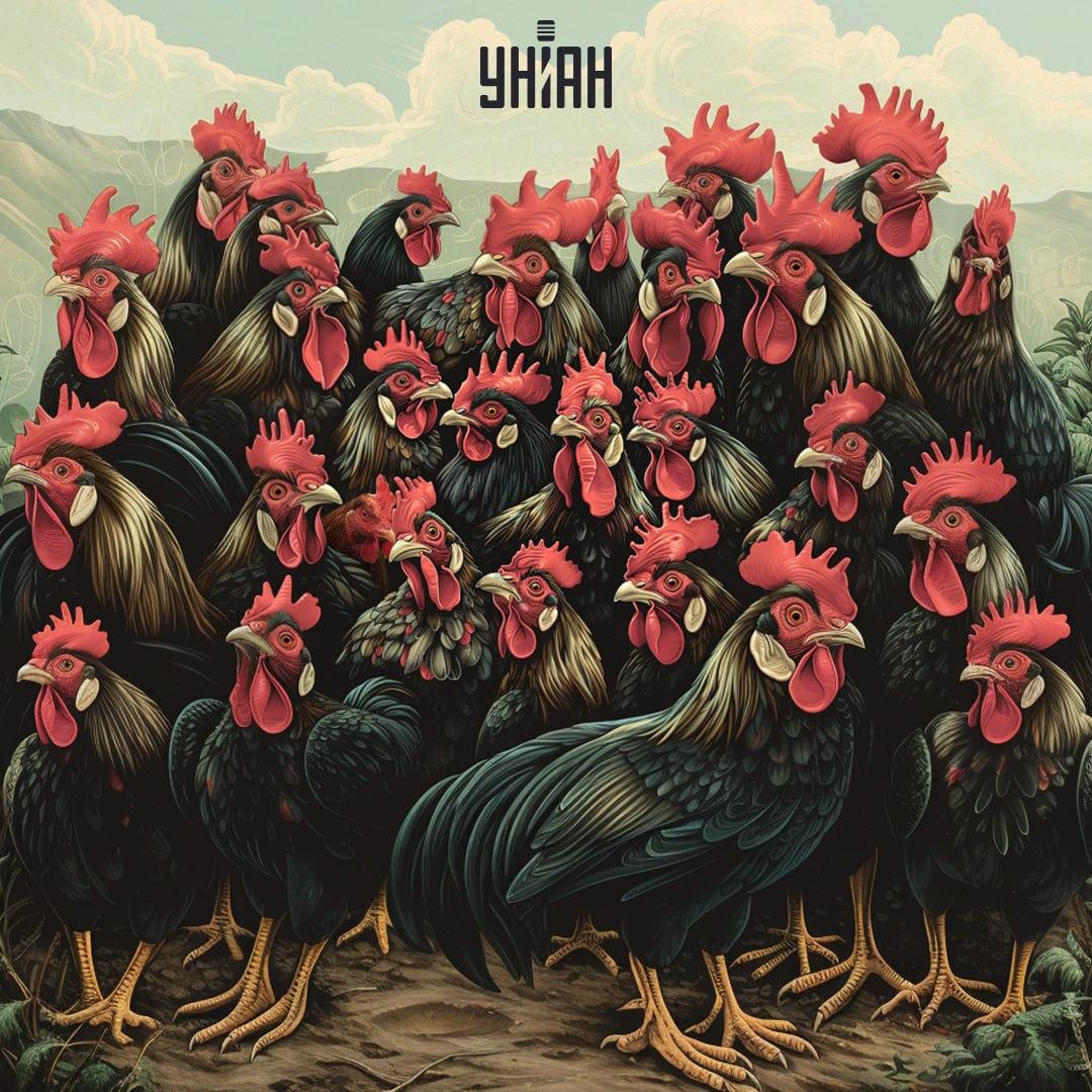 Find kyllingen på det visuelle puslespil i tide / Moje-collage