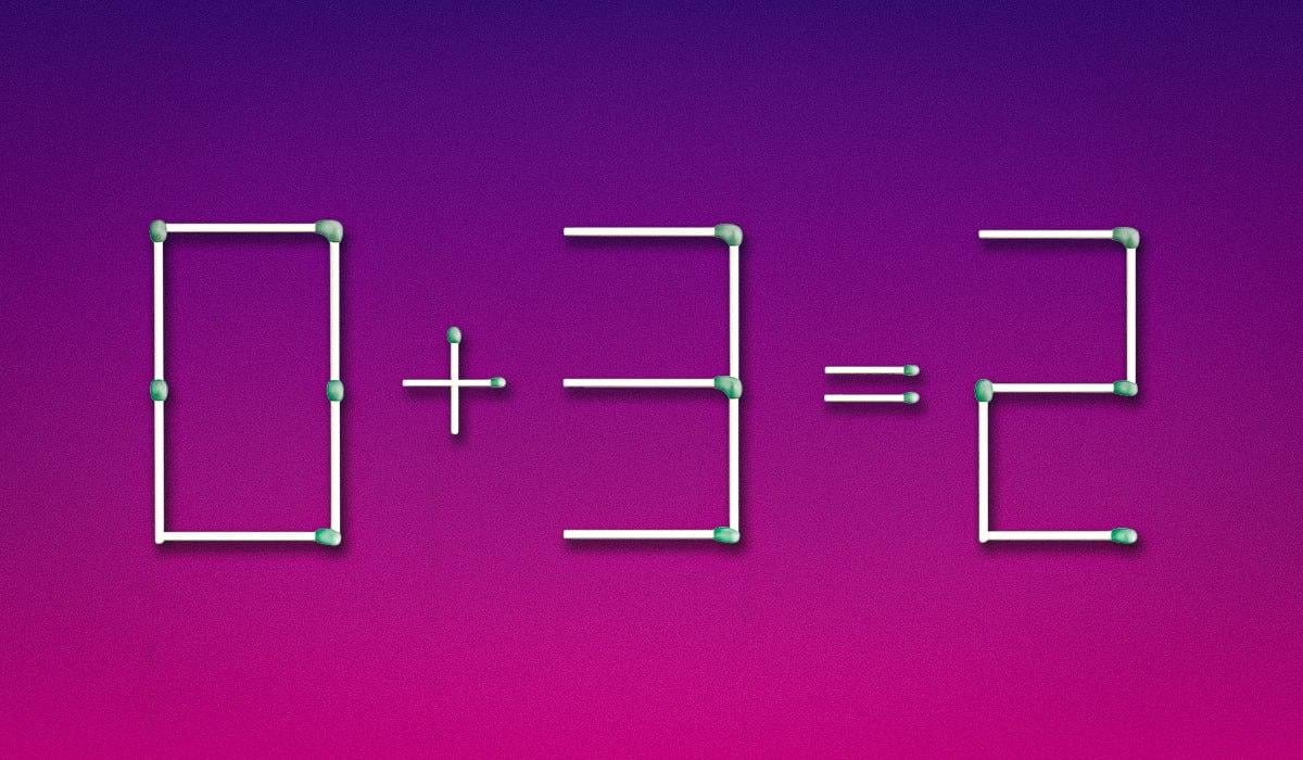 Træk en tændstik, og lighed bliver sand: et puslespil for genier