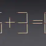 Et meget svært puslespil: du skal kun flytte én tændstik