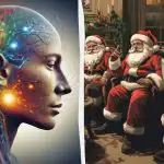 Find en kvinde blandt Fader Frost på 5 sekunder: en