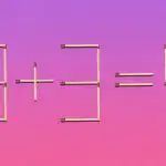 Hvilke to tændstikker skal flyttes for at rette en fejl: