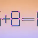 Hvor du skal tilføje et match for at gøre lighed korrekt: en simpel IQ-test Hvor du skal tilføje et match for at gøre lighed